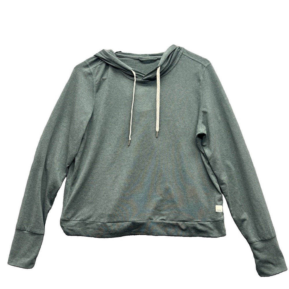 Vuori Halo Essential Hoodie Womens Medium Sage Green DreamKnit VW226